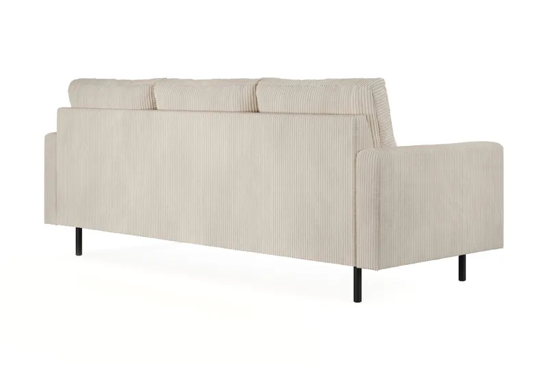 Peppe 3-sits Vändbar L-formad Divansoffa i Manchester - Beige - Möbler - Soffa - Divansoffor & schäslongsoffa