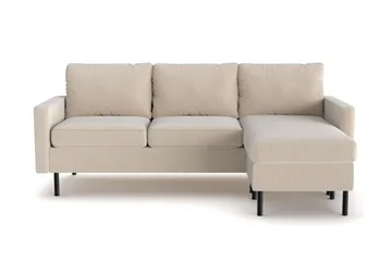 Peppe 3-sits Vändbar L-formad Divansoffa i Manchester