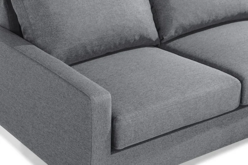 Peppe 3-sits Vändbar L-formad Divansoffa i Tyg - Ljusgrå - Möbler - Soffa - Divansoffor & schäslongsoffa