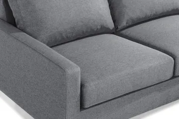 Peppe 3-sits Vändbar L-formad Divansoffa i Tyg - Ljusgrå - Möbler - Soffa - Divansoffor & schäslongsoffa