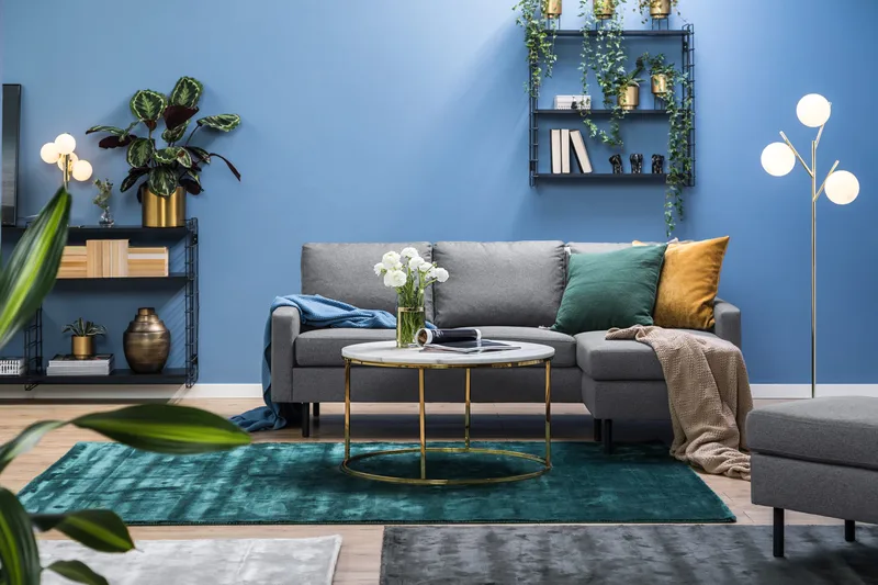 Peppe 3-sits Vändbar L-formad Divansoffa i Tyg - Ljusgrå - Möbler - Soffa - Divansoffor & schäslongsoffa