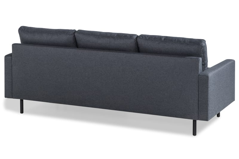 Peppe 3-sits Vändbar L-formad Divansoffa i Tyg - Mörkgrå - Möbler - Soffa - Divansoffor & schäslongsoffa