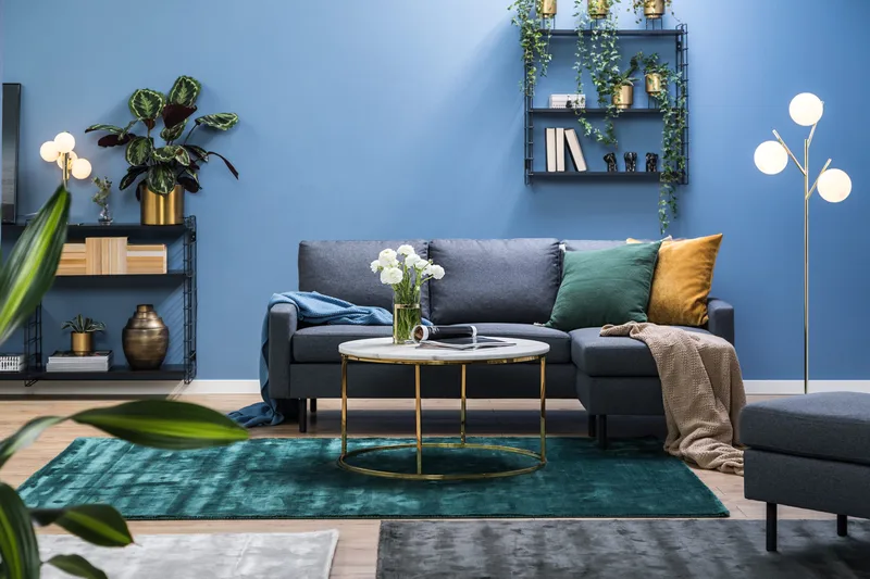 Peppe 3-sits Vändbar L-formad Divansoffa i Tyg - Mörkgrå - Möbler - Soffa - Divansoffor & schäslongsoffa