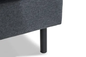 Peppe 3-sits Vändbar L-formad Divansoffa i Tyg - Mörkgrå - Möbler - Soffa - Divansoffor & schäslongsoffa