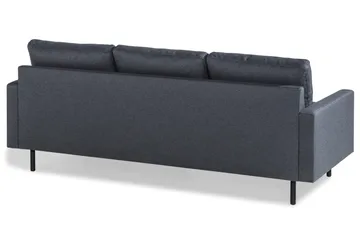 Peppe 3-sits Vändbar L-formad Divansoffa i Tyg - Mörkgrå - Möbler - Soffa - Divansoffor & schäslongsoffa