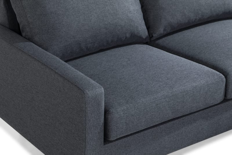 Peppe 3-sits Vändbar L-formad Divansoffa i Tyg - Mörkgrå - Möbler - Soffa - Divansoffor & schäslongsoffa