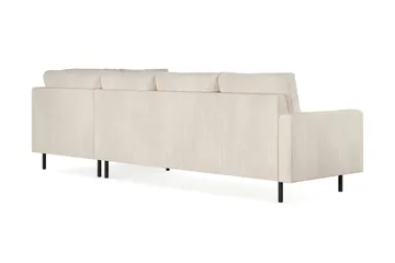 Peppe 4-sits Högervänd L-formad Schäslongsoffa i Manchester - Beige - Möbler - Soffa - Divansoffor & schäslongsoffa