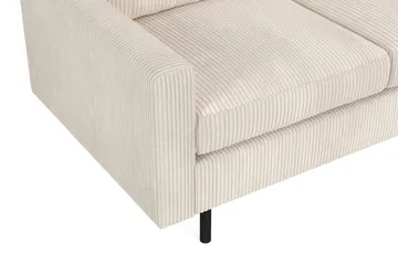 Peppe 4-sits Högervänd L-formad Schäslongsoffa i Manchester - Beige - Möbler - Soffa - Divansoffor & schäslongsoffa