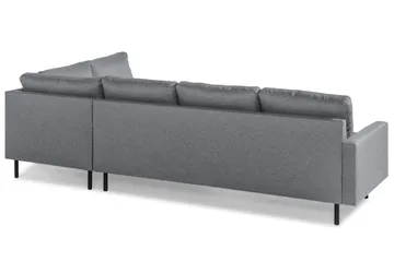 Peppe 4-sits Högervänd L-formad Schäslongsoffa i Tyg - Ljusgrå - Möbler - Soffa - Divansoffor & schäslongsoffa