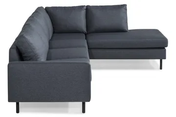 Peppe 4-sits Högervänd L-formad Schäslongsoffa i Tyg - Mörkgrå - Möbler - Soffa - Divansoffor & schäslongsoffa
