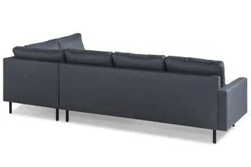 Peppe 4-sits Högervänd L-formad Schäslongsoffa i Tyg - Mörkgrå - Möbler - Soffa - Divansoffor & schäslongsoffa