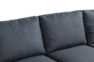 Peppe 4-sits Högervänd L-formad Schäslongsoffa i Tyg - Mörkgrå - Möbler - Soffa - Divansoffor & schäslongsoffa