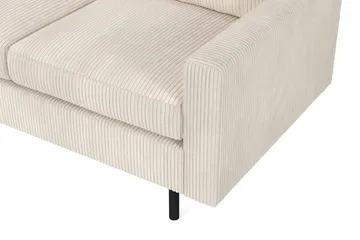Peppe 4-sits Vänstervänd L-formad Schäslongsoffa i Manchester - Beige - Möbler - Soffa - Divansoffor & schäslongsoffa