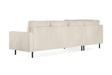 Peppe 4-sits Vänstervänd L-formad Schäslongsoffa i Manchester - Beige - Möbler - Soffa - Divansoffor & schäslongsoffa