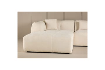 Positano 4-sits L-formad Hörnsoffa med Divan och Schäslong i Tyg - Beige - Möbler - Soffa - Divansoffor & schäslongsoffa
