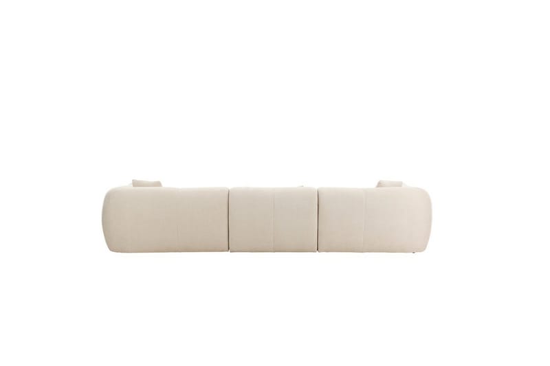 Positano 4-sits L-formad Hörnsoffa med Divan och Schäslong i Tyg - Beige - Möbler - Soffa - Divansoffor & schäslongsoffa