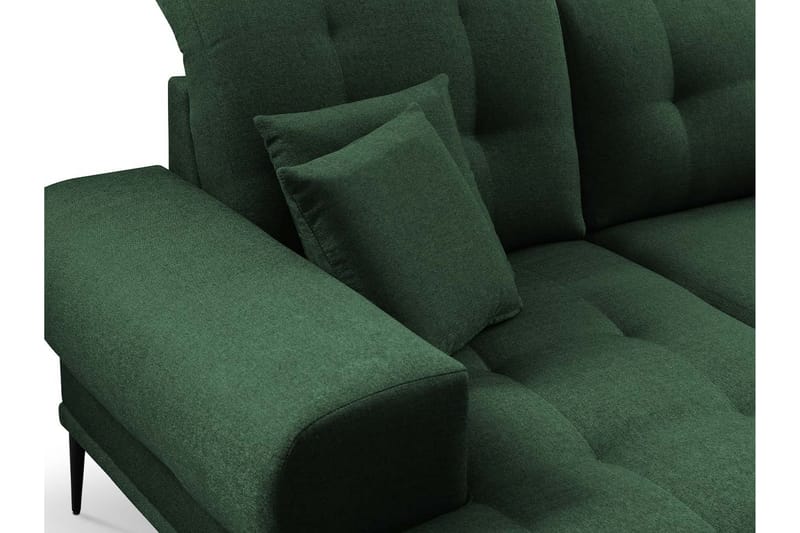 Rapale 3-sits Soffa med Divan Vänster med Kuddar - Grön - Divansoffor & schäslongsoffa - 3 sits soffa med divan