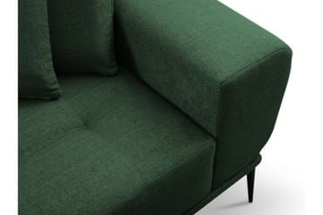 Rapale Soffgrupp Höger med Fotpall - Grön - Möbler - Soffa - Divansoffor & schäslongsoffa