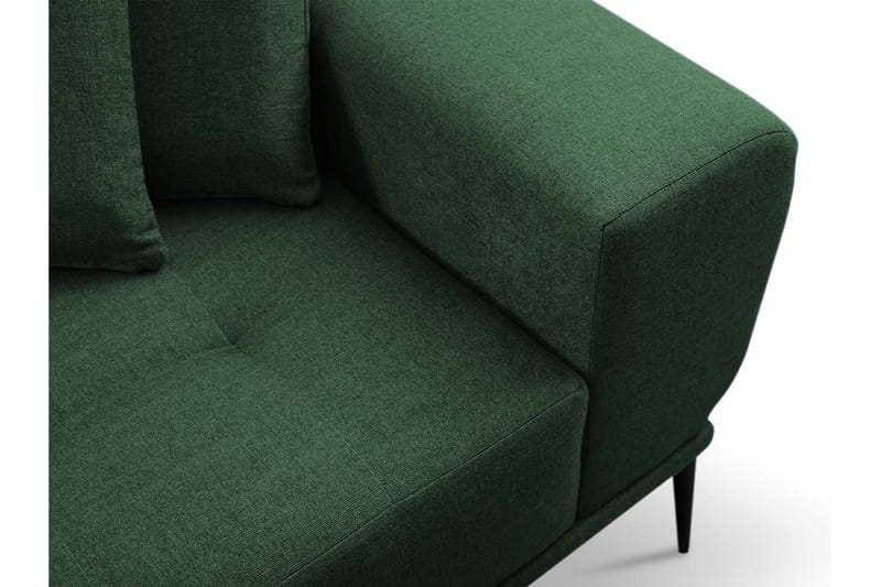 Rapale Soffgrupp Höger med Fotpall - Grön - Möbler - Soffa - Divansoffor & schäslongsoffa