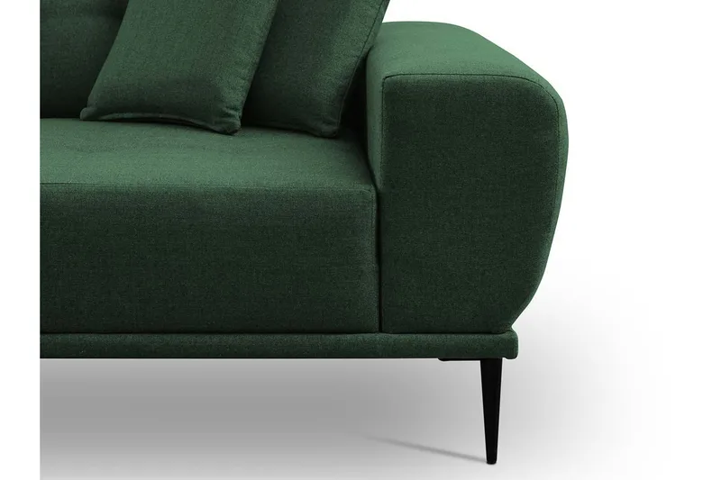 Rapale Soffgrupp Höger med Fotpall - Grön - Möbler - Soffa - Divansoffor & schäslongsoffa