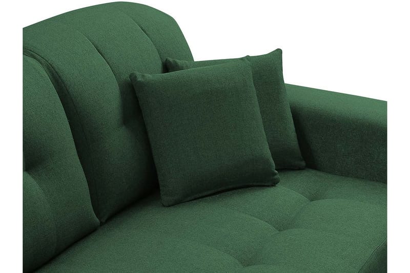 Rapale Soffgrupp Höger med Fotpall - Grön - Möbler - Soffa - Divansoffor & schäslongsoffa