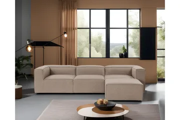 Redlands Soffa med Divan 3-sits - Brun - Möbler - Soffa - Divansoffor & schäslongsoffa