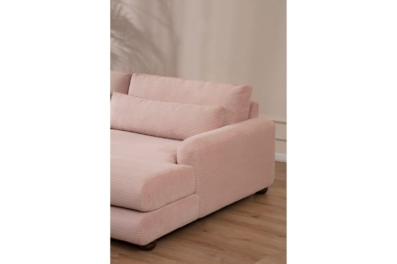 Relento Soffa m. Divan 3-sits - Rosa - Möbler - Soffa - Divansoffor & schäslongsoffa
