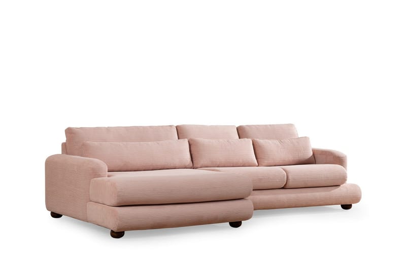 Relento Soffa m. Divan 3-sits, Rosa