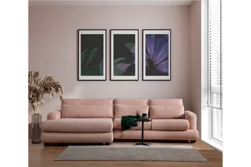 Relento Soffa m. Divan 3-sits - Rosa - Möbler - Soffa - Divansoffor & schäslongsoffa