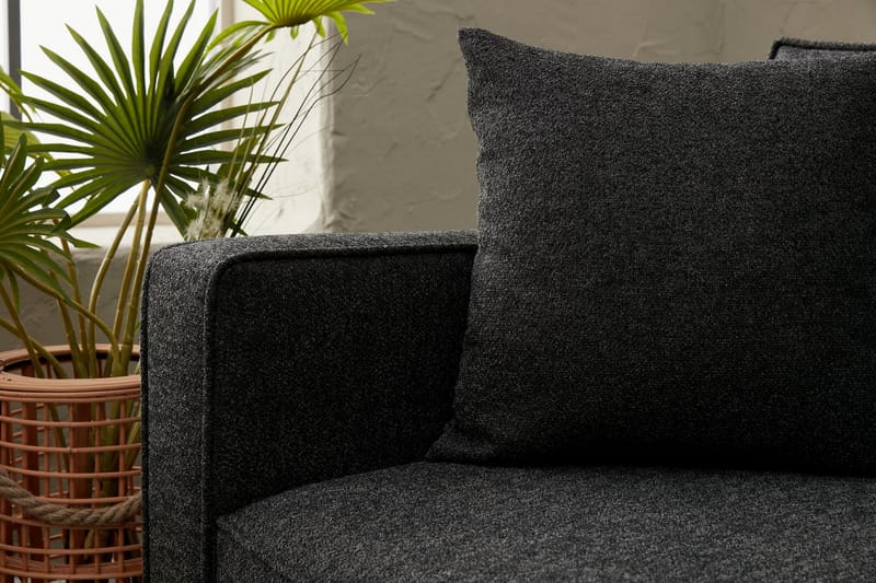 Retzow Soffa m. Divan 4-sits - Antracit - Möbler - Soffa - Divansoffor & schäslongsoffa