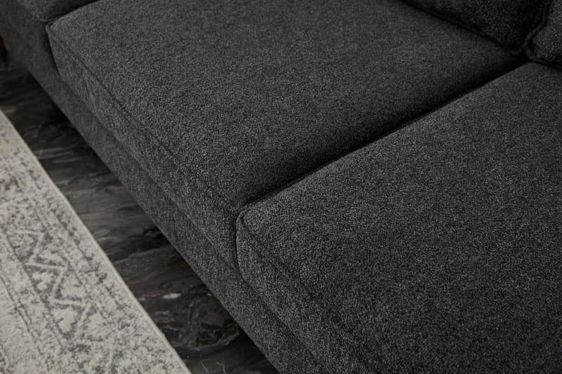 Retzow Soffa m. Divan 4-sits - Antracit - Möbler - Soffa - Divansoffor & schäslongsoffa