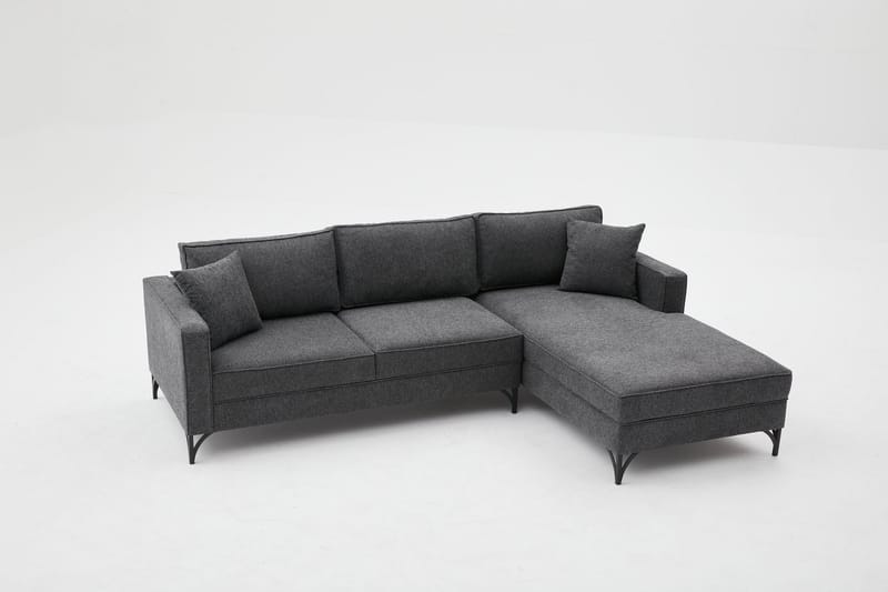Retzow Soffa m. Divan 4-sits - Antracit - Möbler - Soffa - Divansoffor & schäslongsoffa