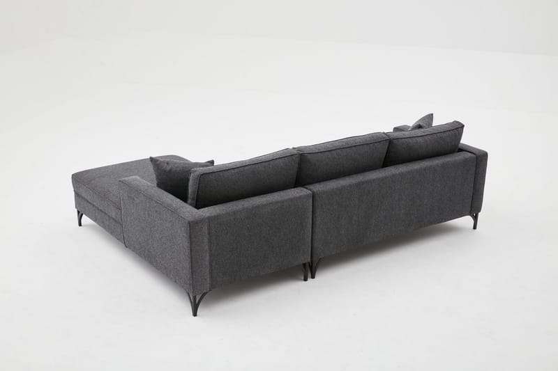 Retzow Soffa m. Divan 4-sits - Antracit - Möbler - Soffa - Divansoffor & schäslongsoffa