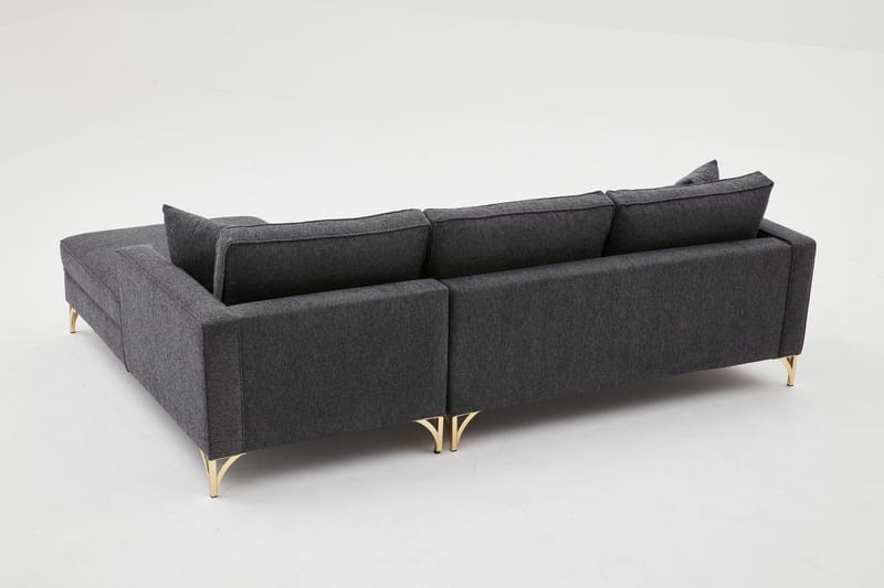Retzow Soffa m. Divan 4-sits - Antracit - Möbler - Soffa - Divansoffor & schäslongsoffa