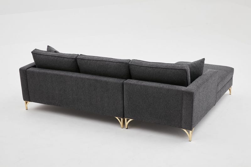 Retzow Soffa m. Divan 4-sits - Antracit - Möbler - Soffa - Divansoffor & schäslongsoffa