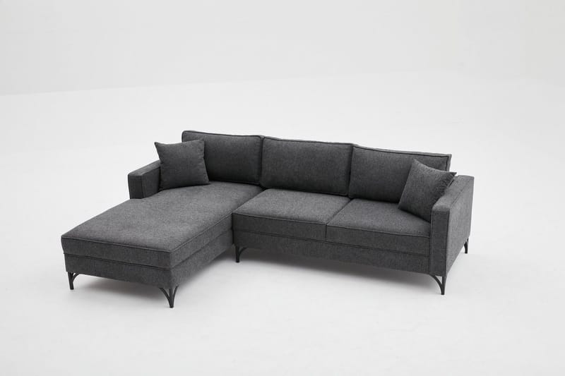 Retzow Soffa m. Divan 4-sits - Antracit - Möbler - Soffa - Divansoffor & schäslongsoffa