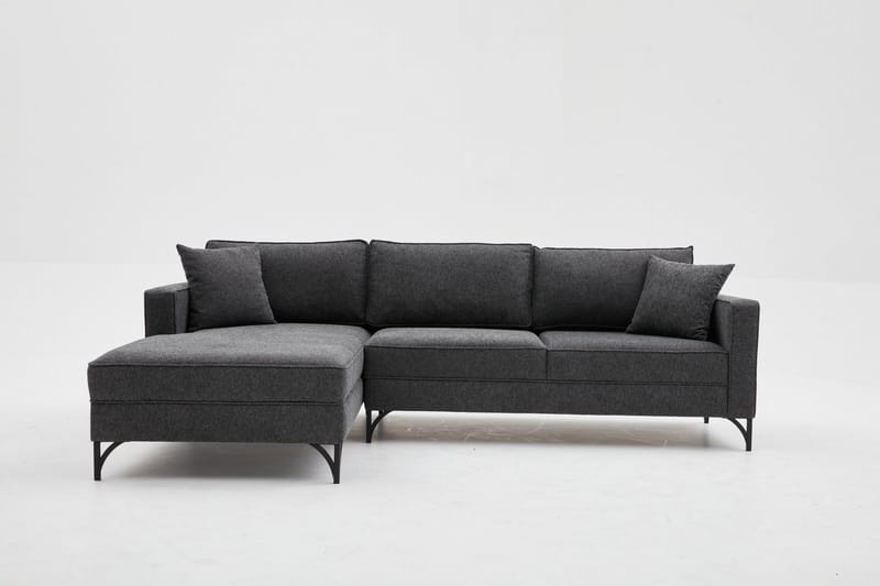 Retzow Soffa m. Divan 4-sits - Antracit - Möbler - Soffa - Divansoffor & schäslongsoffa