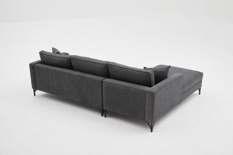 Retzow Soffa m. Divan 4-sits - Antracit - Möbler - Soffa - Divansoffor & schäslongsoffa