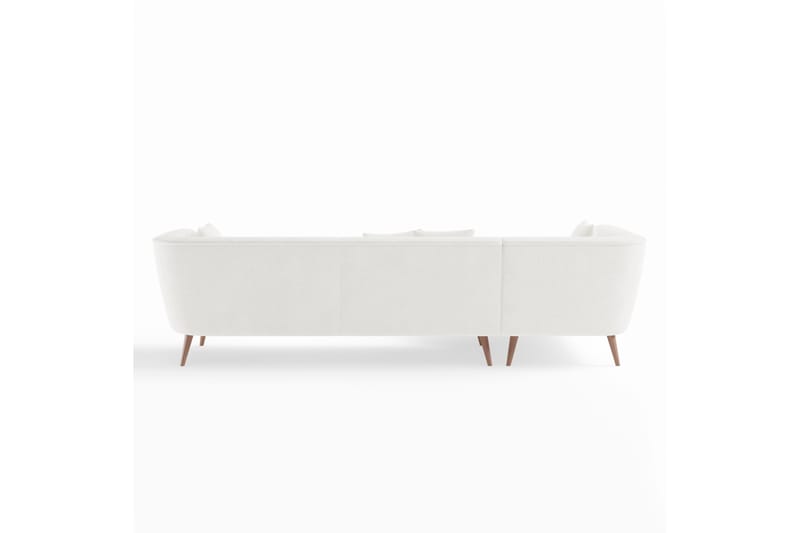 Richie Soffa m. Divan 4-sits - Vit Bouclé - Divansoffor & schäslongsoffa - 4 sits soffa med divan