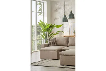 Rivran Soffa med Divan 4-sits - Cream - Möbler - Soffa - Divansoffor & schäslongsoffa
