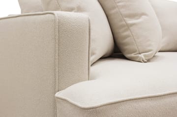 Rossita 4-sits Högervänd L-formad Djup Schäslongsoffa i Bouclé - Beige - Möbler - Soffa - Divansoffor & schäslongsoffa