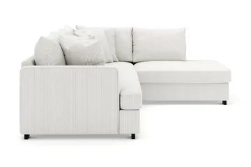 Rossita 4-sits Högervänd L-formad Djup Schäslongsoffa i Manchester - Offwhite - Möbler - Soffa - Divansoffor & schäslongsoffa