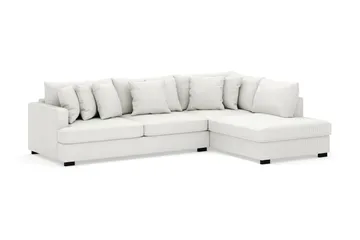 Rossita 4-sits Högervänd L-formad Djup Schäslongsoffa i Manchester - Offwhite - Möbler - Soffa - Divansoffor & schäslongsoffa