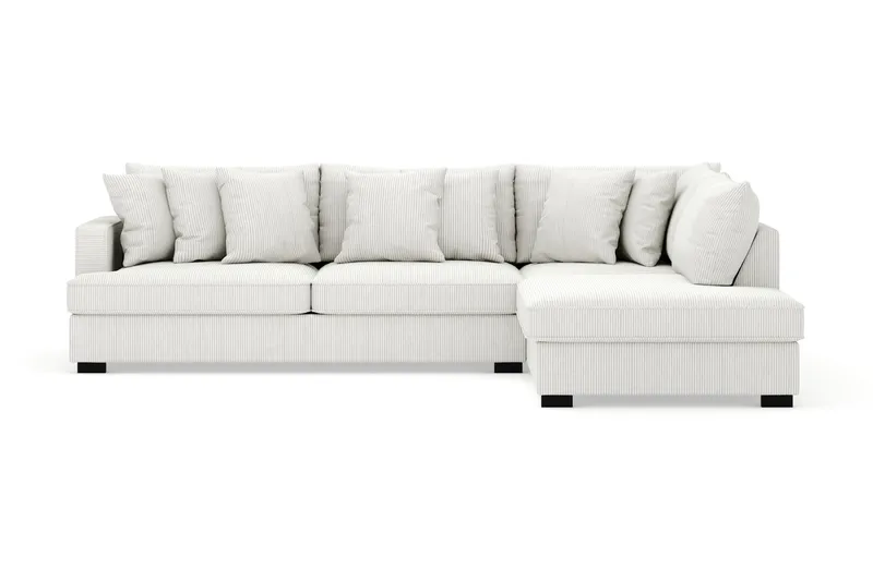 Rossita 4-sits Högervänd L-formad Djup Schäslongsoffa i Manchester - Offwhite - Möbler - Soffa - Divansoffor & schäslongsoffa