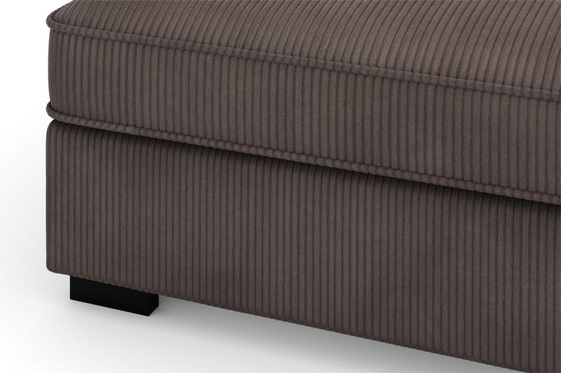 Rossita 4-sits Vänstervänd L-formad Djup Schäslongsoffa i Manchester - Mörkgrå - Möbler - Soffa - Divansoffor & schäslongsoffa