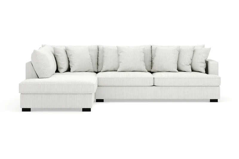 Rossita 4-sits Vänstervänd L-formad Djup Schäslongsoffa i Manchester - Offwhite - Möbler - Soffa - Divansoffor & schäslongsoffa