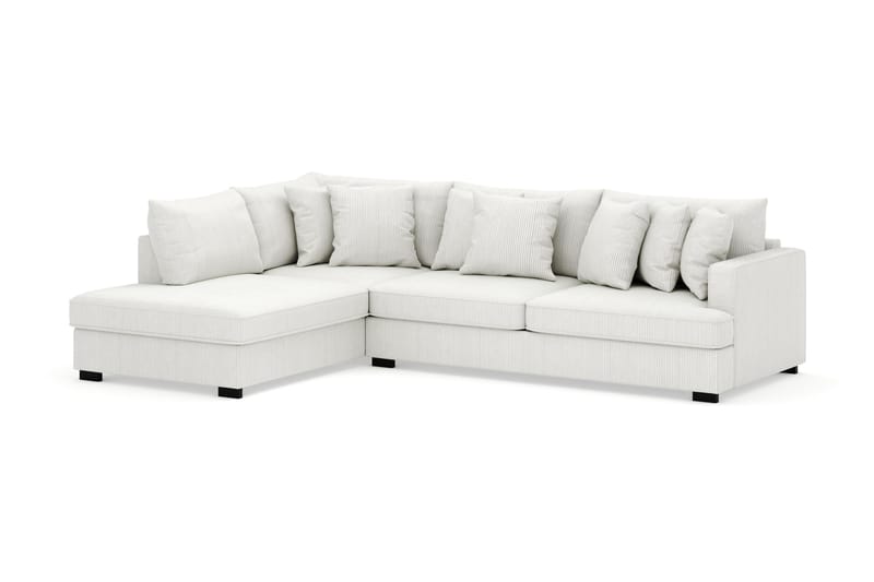 Rossita 4-sits Vänstervänd L-formad Djup Schäslongsoffa i Manchester - Offwhite - Möbler - Soffa - Divansoffor & schäslongsoffa