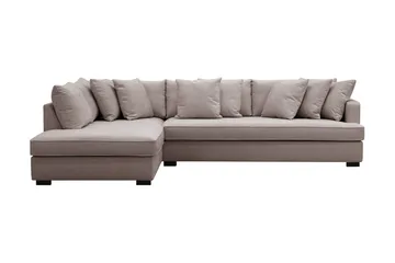 Rossita 4-sits Vänstervänd L-formad Djup Schäslongsoffa med Hel dyna i Chenille