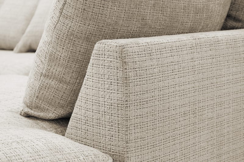 Rossita Lyx 4-sits Extra djup Soffa med Schäslong Höger - Beige Chenille - Möbler - Soffa - Divansoffor & schäslongsoffa