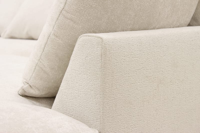 Rossita Lyx 4-sits Extra djup Soffa med Schäslong Höger - Beige Chenille - Möbler - Soffa - Divansoffor & schäslongsoffa